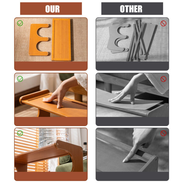 Desktop shelf, multi-layer storage rack, bookcase, kitchen supplies rack, office & home cup holder, good home storage shelf. - Image 4